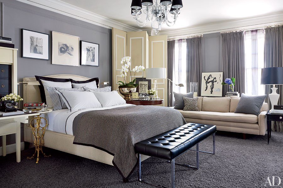 10 Beautiful Bedroom Designs With Gray Walls - Housely