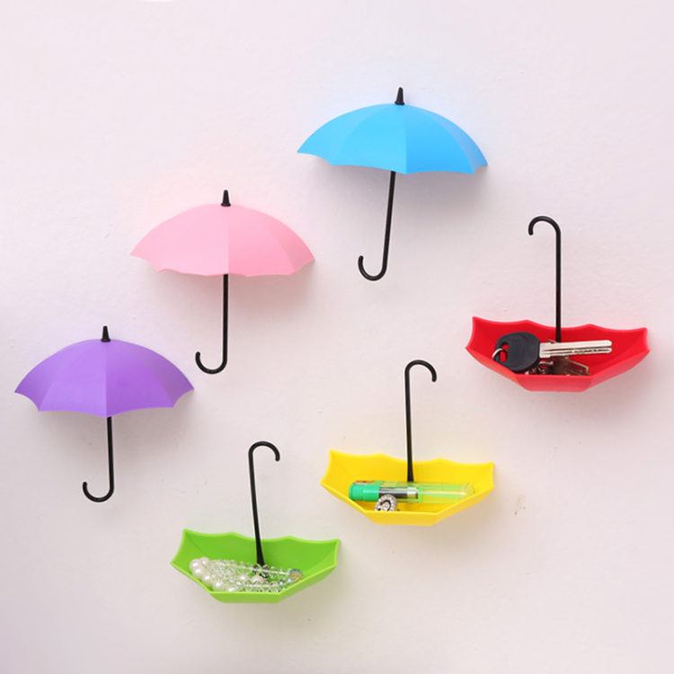 colorful umbrella key holder