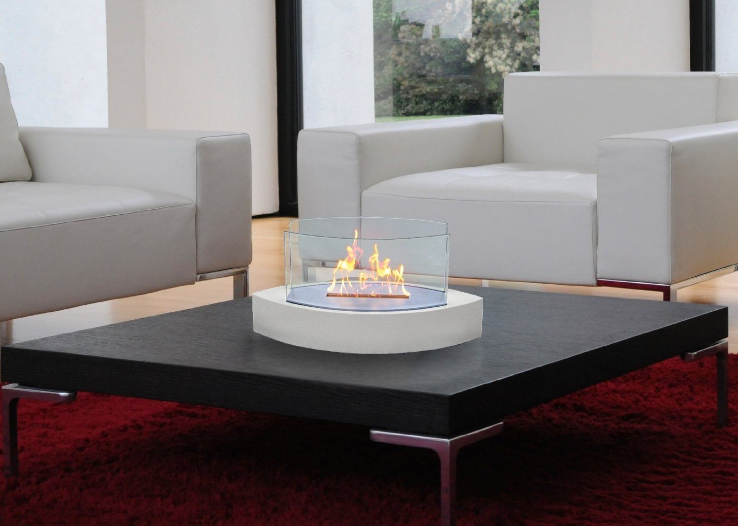 modern tabletop fireplace
