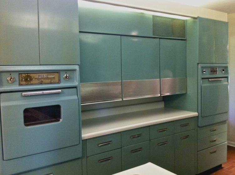 vintage metal kitchen cabinets