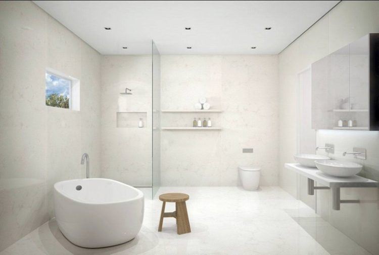 amazing all white bathroom