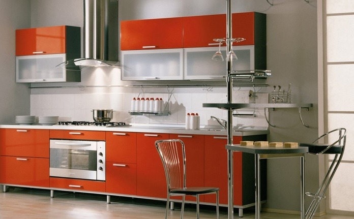 beautiful metal kitchen design