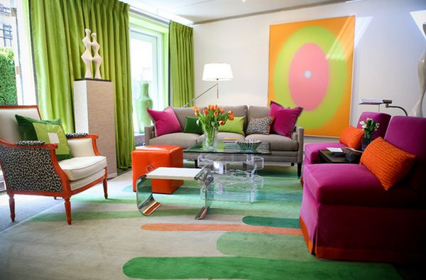 colorful living room design