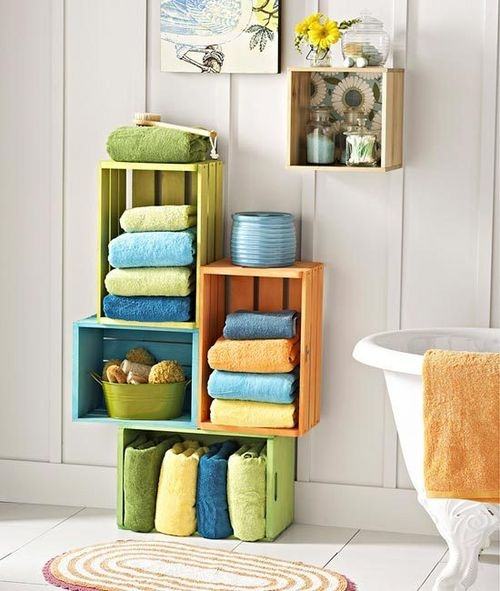 creative bathroom storage idea