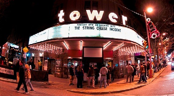 view of tower theater in upper darby