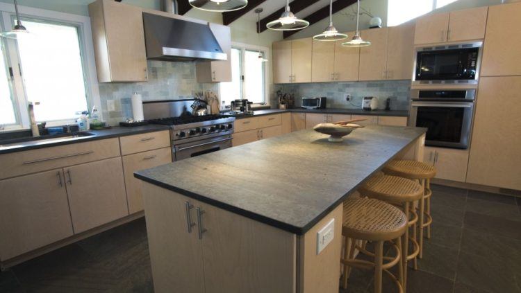 beautiful slate kitchen counter