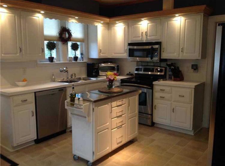 small rolling kitchen island