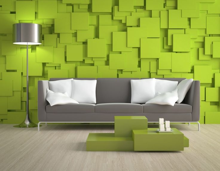 lime green living room