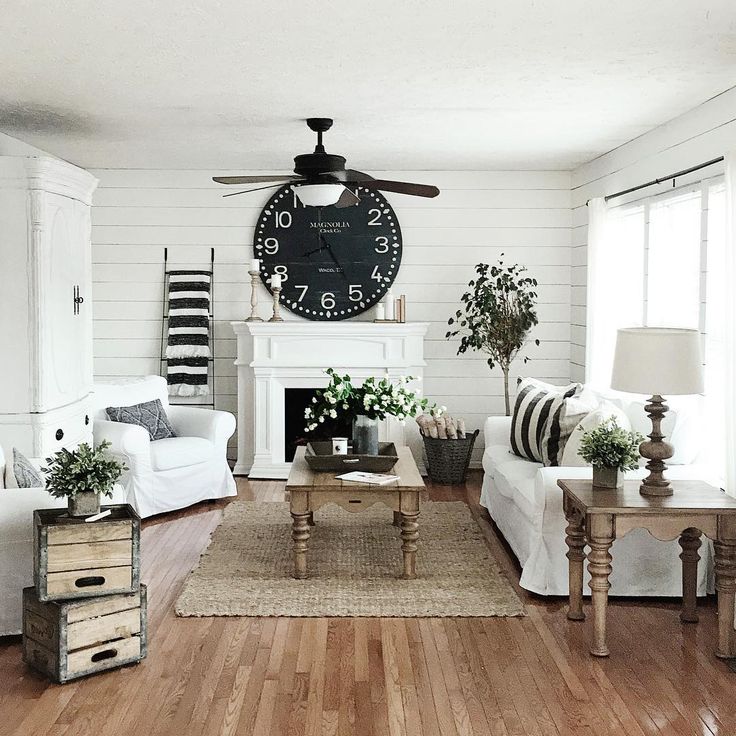 10 Modern Farmhouse Living Room Ideas - Housely