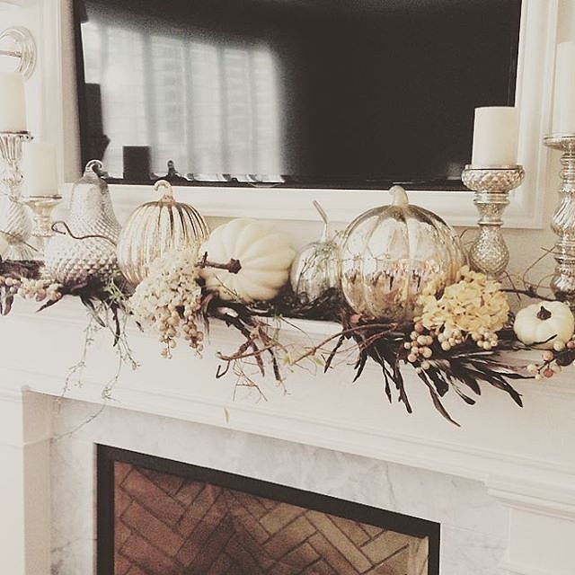 exciting fall mantel decor