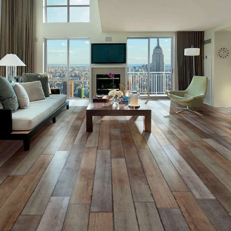 wood tile interior design trend