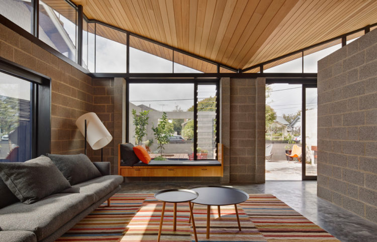 mid century modern living room