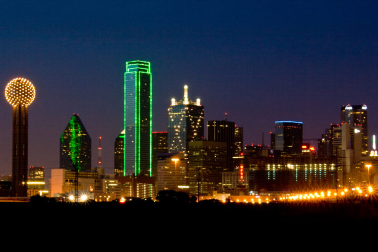 beautiful view of downtown dallas 