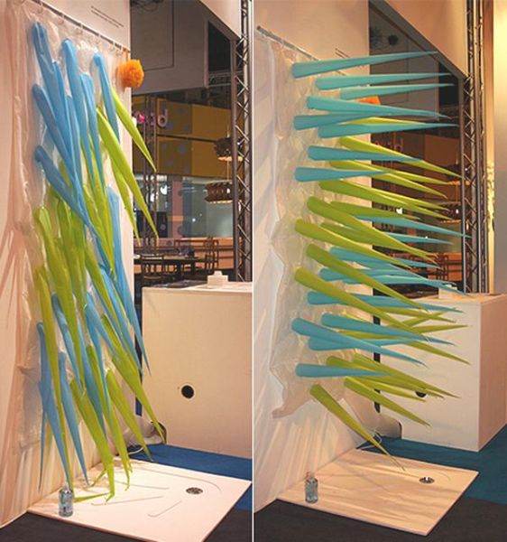 weird spiked shower curtain