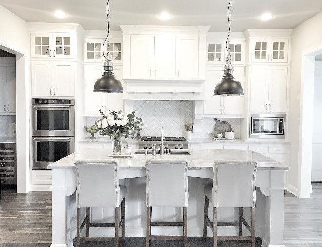 awesome white contemporary kitchen