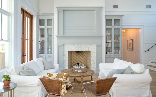 10 Modern Farmhouse Living Room Ideas - Housely