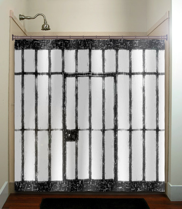 prison cell shower curtain