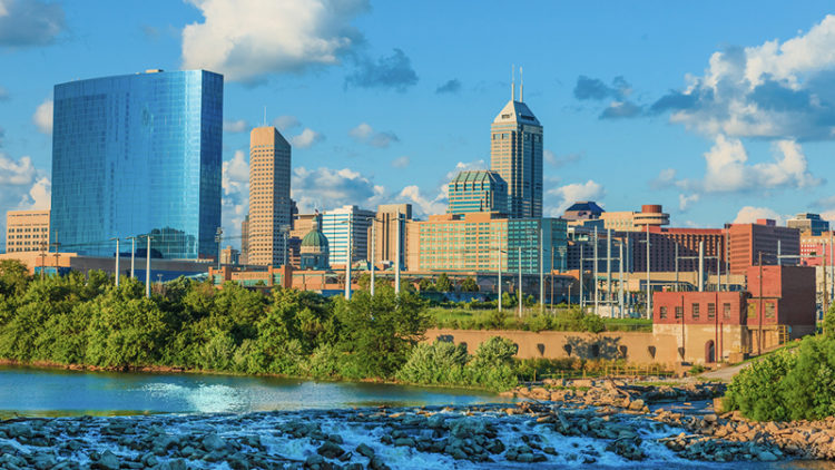 beautiful view of indianapolis IN