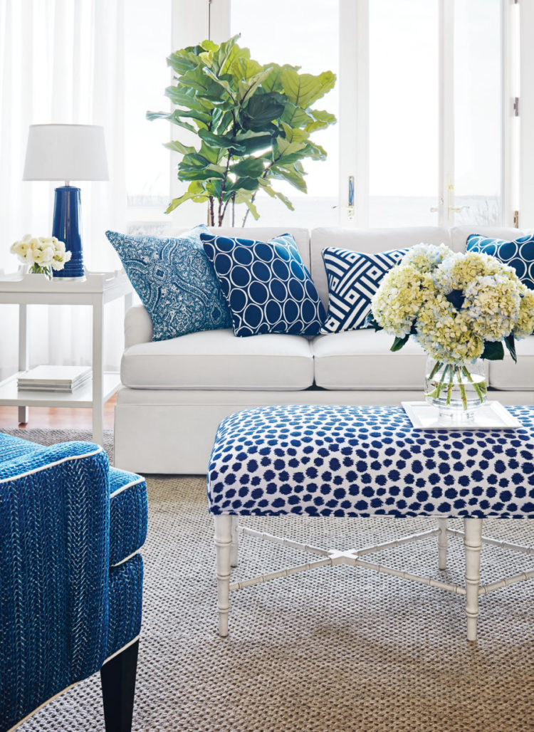 colorful mix and match patterned pillows