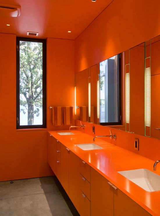 bright orange monochromatic colors