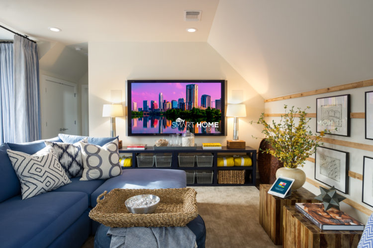 LG Television with Wall Mounted Speakers