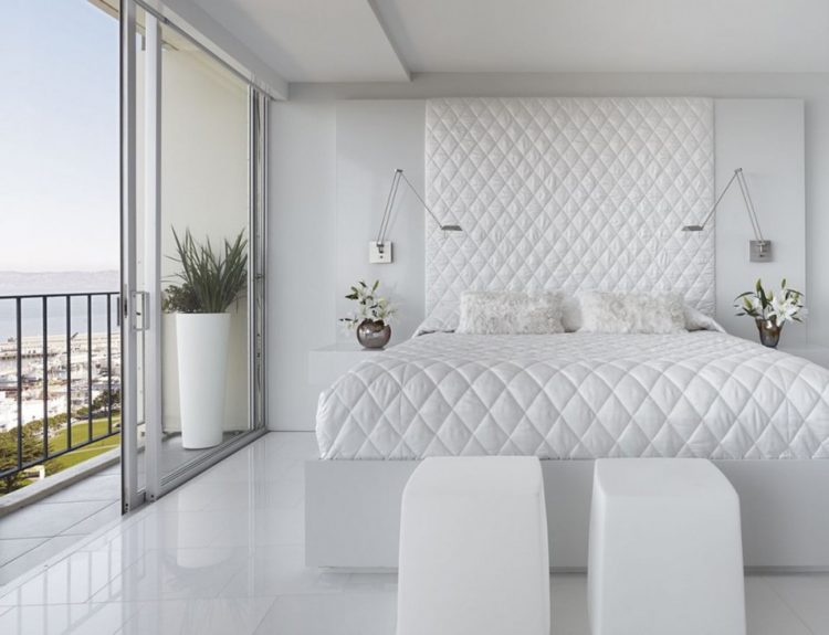 elegant white bedroom ecor