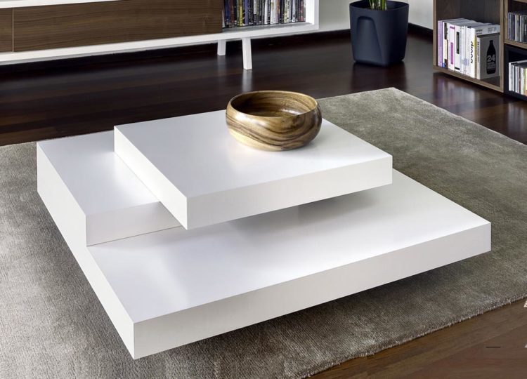 unique white coffee table