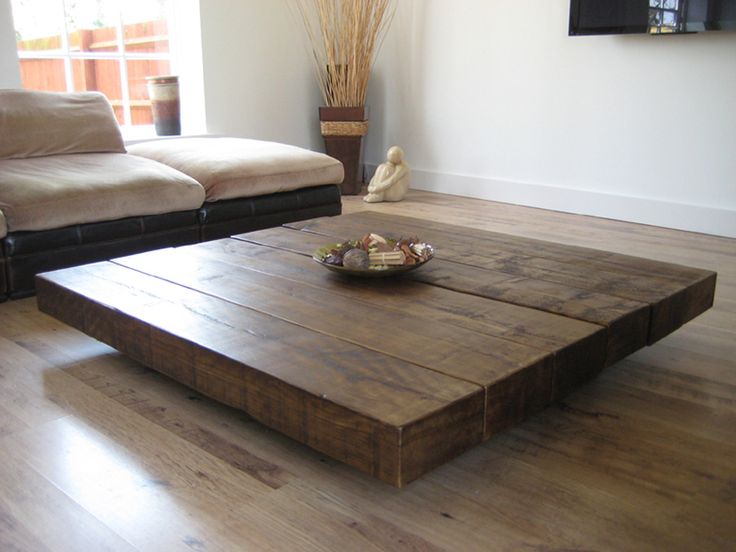 large rustic coffee table