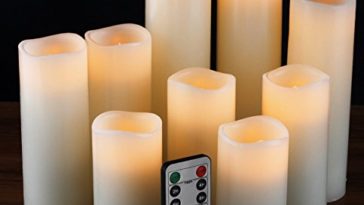 set of flameless candles