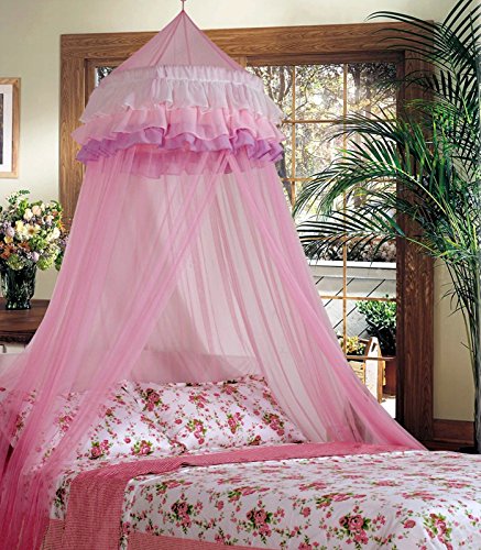 pink dome bed canopy