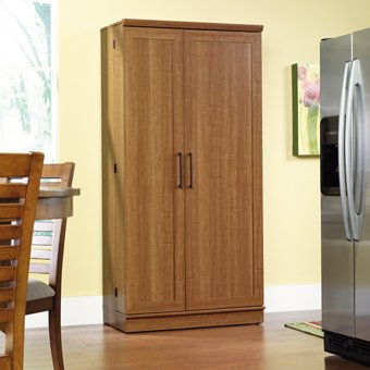 large wooden pantry cabinet