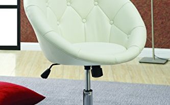 modern white swivel office chair