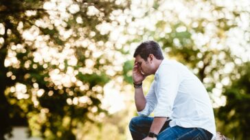 man on thinking pose
