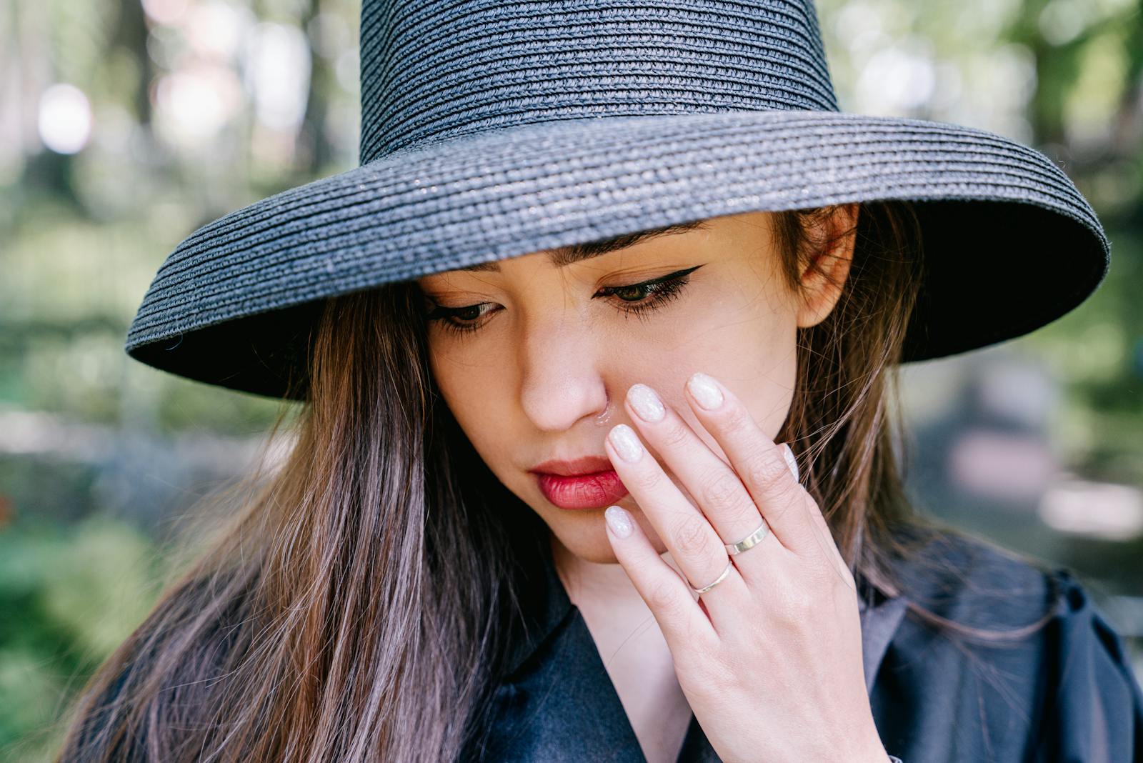 Close-up of a Woman Crying