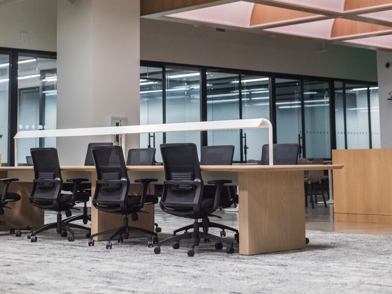 black and brown chairs and tables