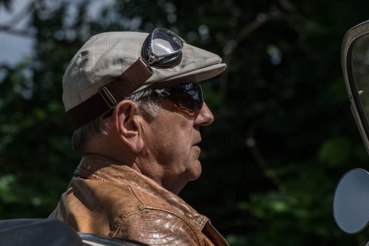 people, man, adult, senior, classic car driver, flat cap, nature, pensioners, masculine, motorist, older, summer, cabriolet
