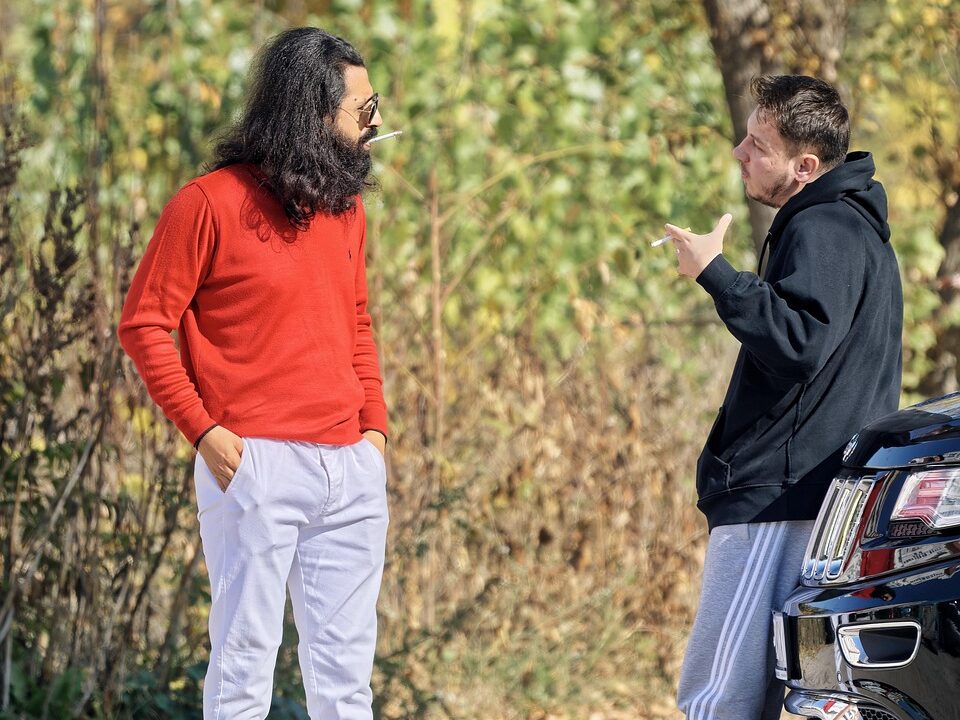 men, friends, outdoors, autumn, talking, smoking, men, men, talking, talking, talking, talking, talking