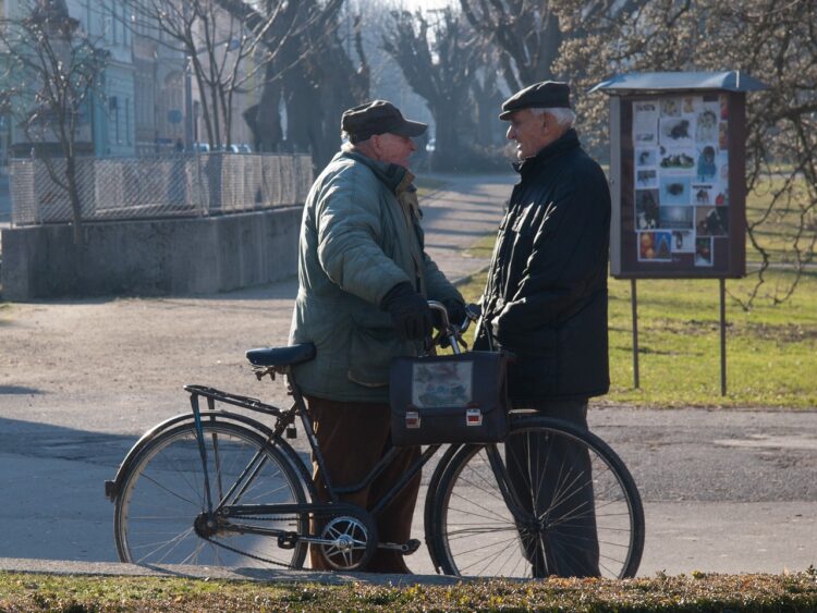 people talking, people, standing, communication, talk, talking, caucasian, men, old, pensioners, bike, bicycle, blue community, blue communication, blue talk, blue talking, blue bike, blue old, people talking, people talking, people talking, people talking, people talking, talk, talk, talking, talking, talking