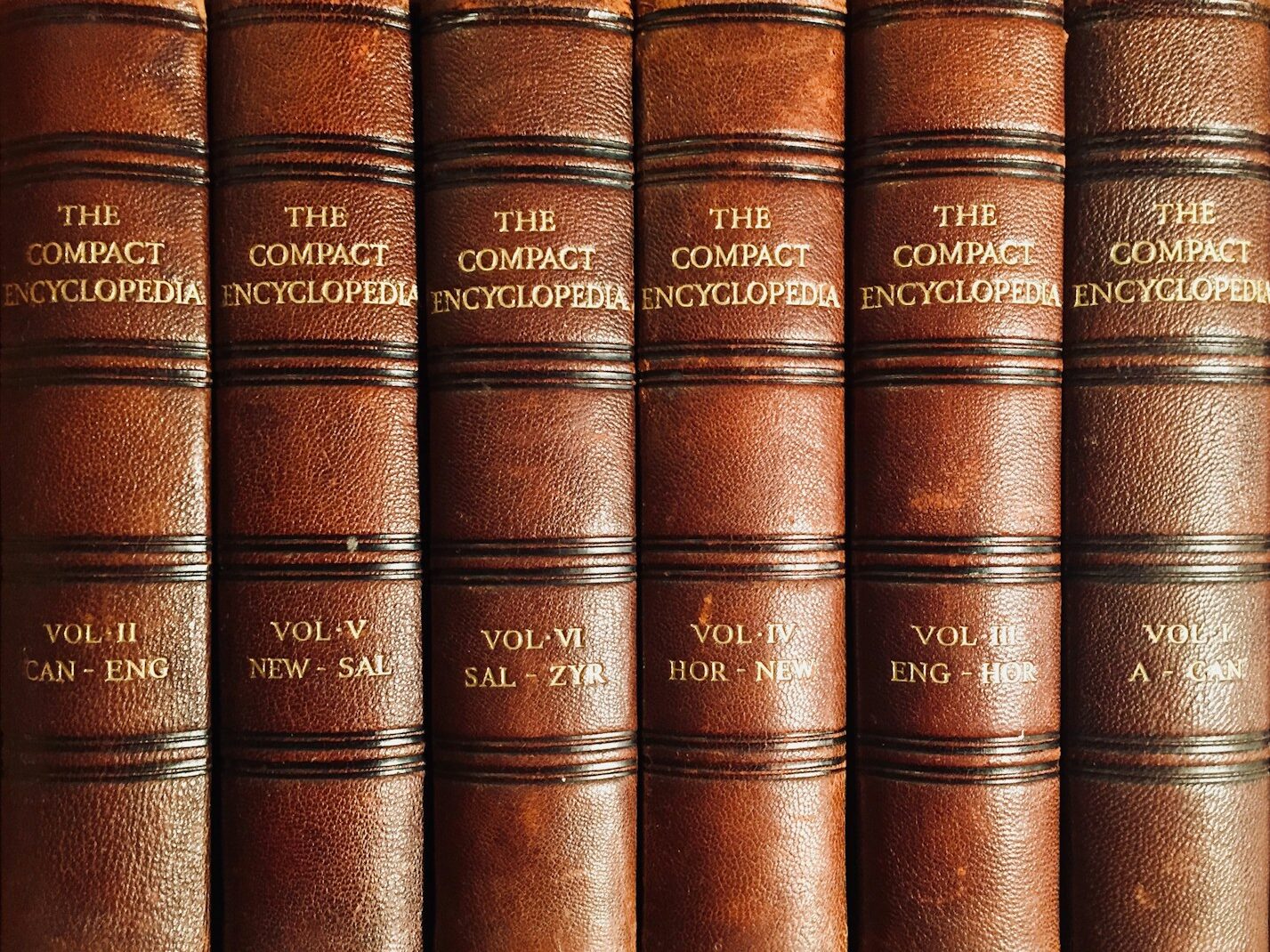 brown hardbound books