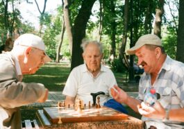 men playing chess