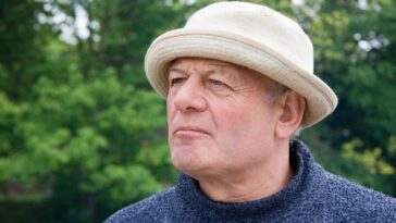 man, thinking, hat