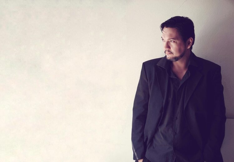 man, thinking, portrait, suit, pensive, pose, wall