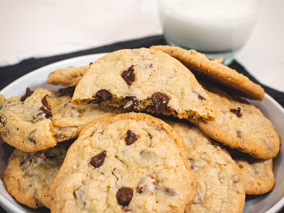 cookies on white ceramic plate