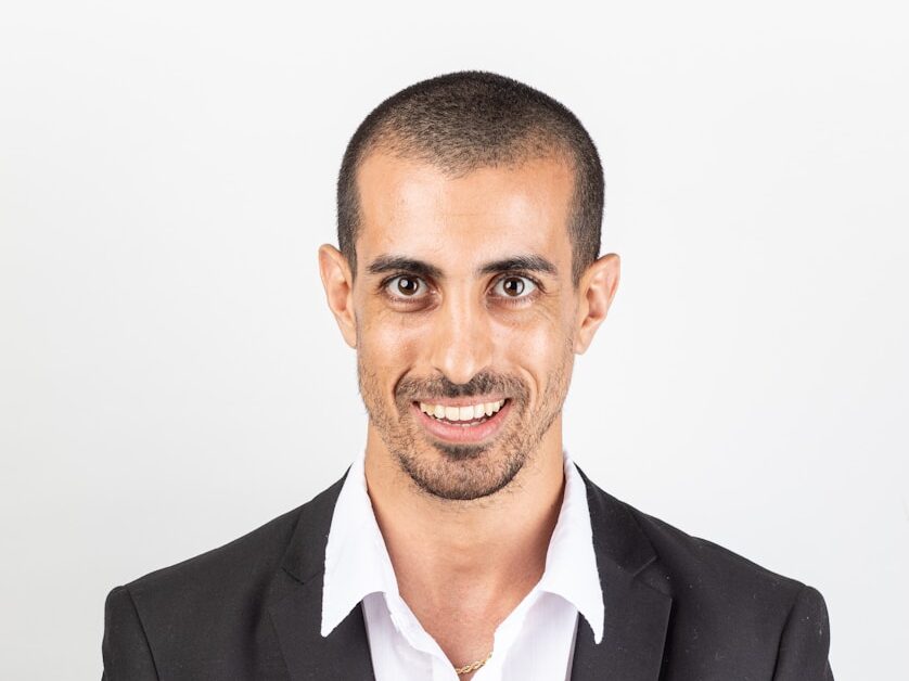 man in black suit jacket