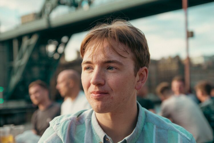 a man with short hair