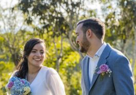 a man and a woman standing next to each other