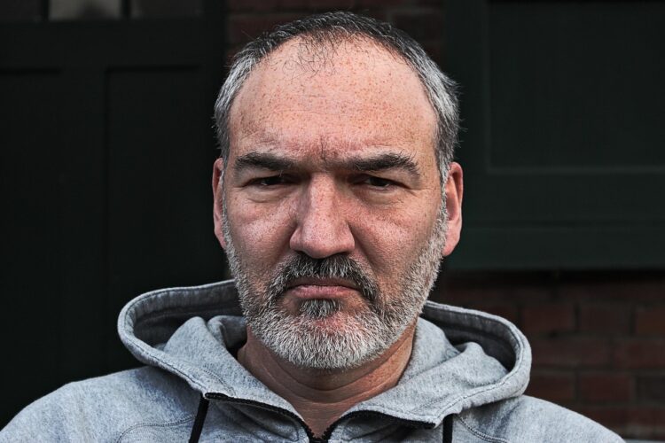 man, head, portrait, type, character, face, view, gray, person, people, old, serious