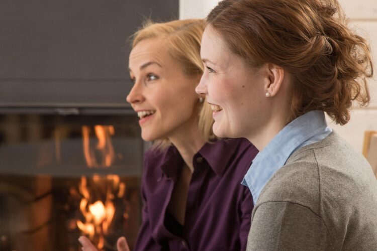 the fireplace, meeting, woman, friends, meeting, meeting, meeting, meeting, meeting