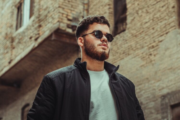 a man wearing sunglasses