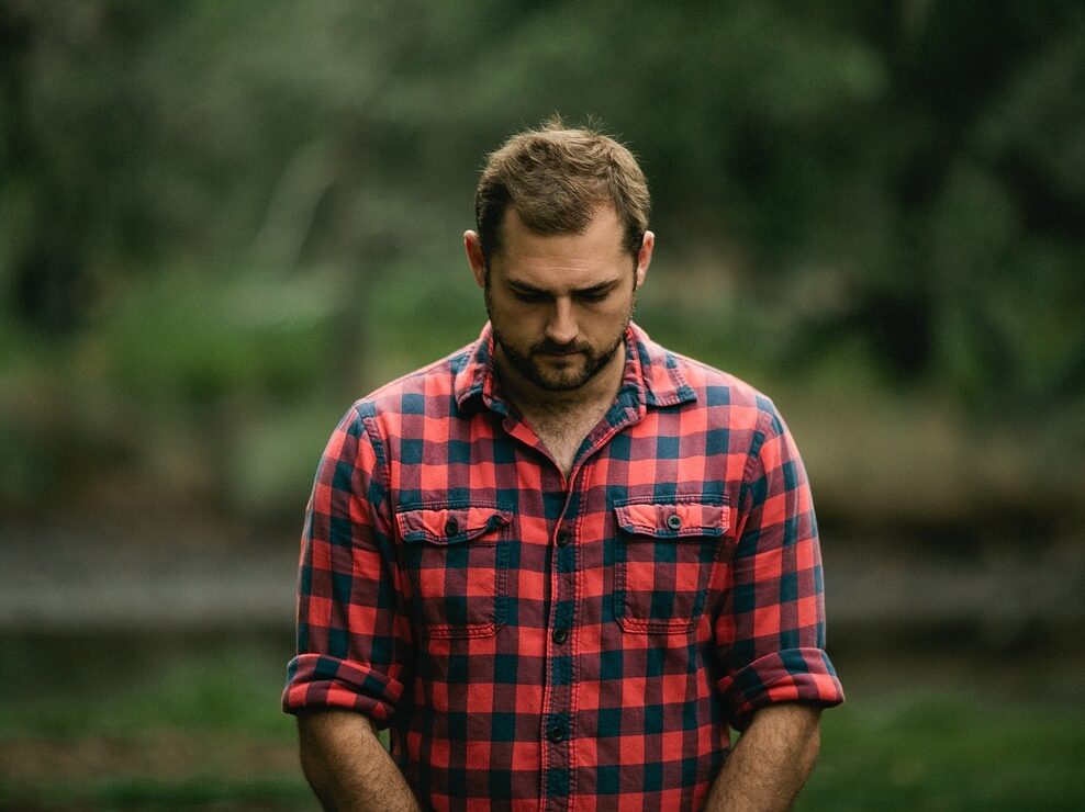 people, man, checkered, flannel, sad, trees, nature, green, flannel, flannel, flannel, flannel, flannel
